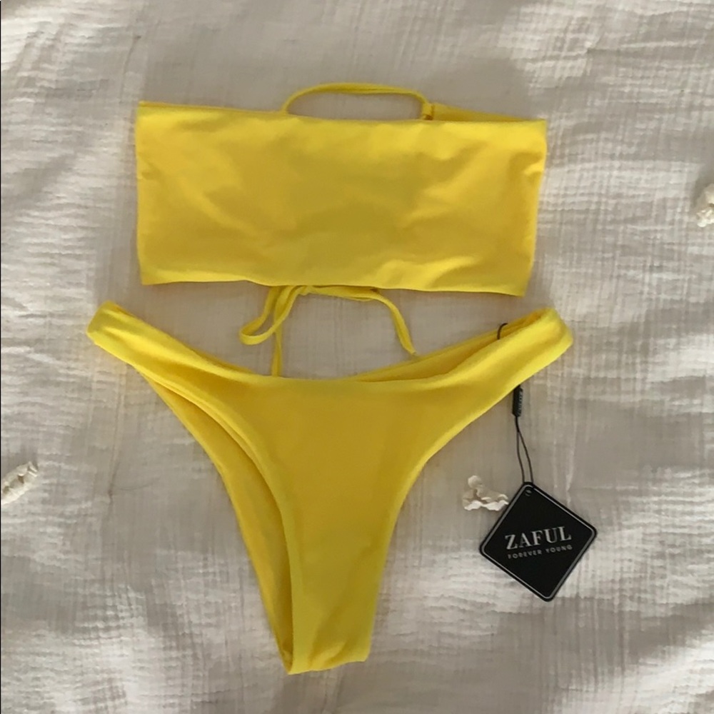 Yellow bikini